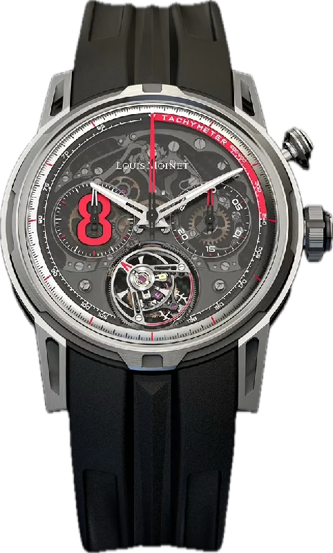 Men's Carbon Fiber - Inlaid Wedding Bands in Stainless Steel for a High - Tech and Stylish DesignLouis Moinet Autosprint Red