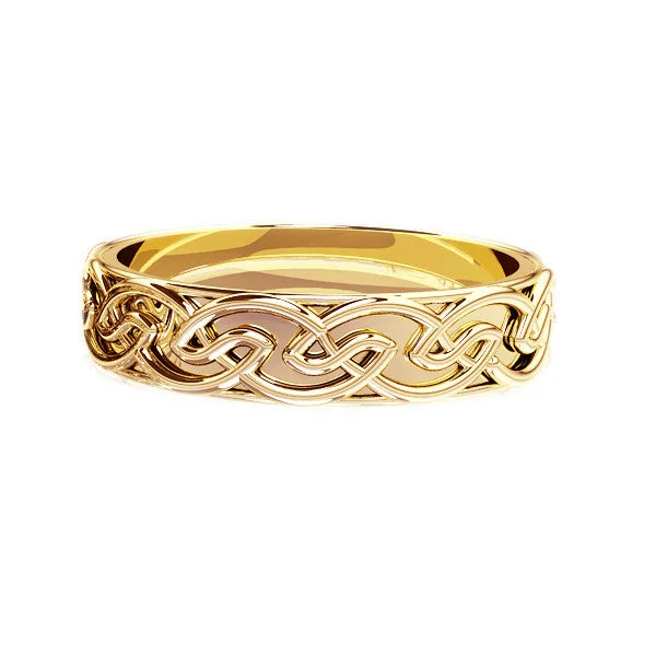 Platinum Celtic - Inspired Wedding Bands with Intricate Knotwork Patterns for a Symbolic and Stylish ChoiceEDINBURGH CELTIC KNOT WORK WEDDING RING