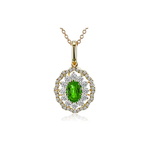 Men's Emerald Engagement Rings with 14K Yellow Gold and Vintage - Style FiligreeZeghani Precious Stones Necklace Zp1037-G