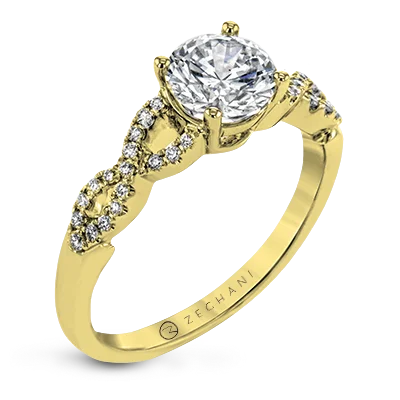 Men's Topaz Engagement Rings in 10K Gold with a Channel - Set Diamond BandZR1848 Engagement Ring in 14k Gold with Diamonds