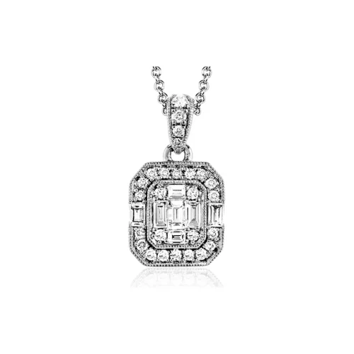 Men's Diamond Engagement Rings with Platinum Band and Halo Setting for a Luxury ProposalZeghani Tessera Mosaico Necklace ZP831