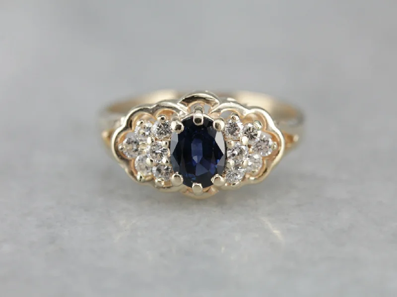 Jasper Gemstone Rings in 18K Gold Vermeil with a Matte Finish for a Subtle and Elegant LookVintage Sapphire Anniversary Ring