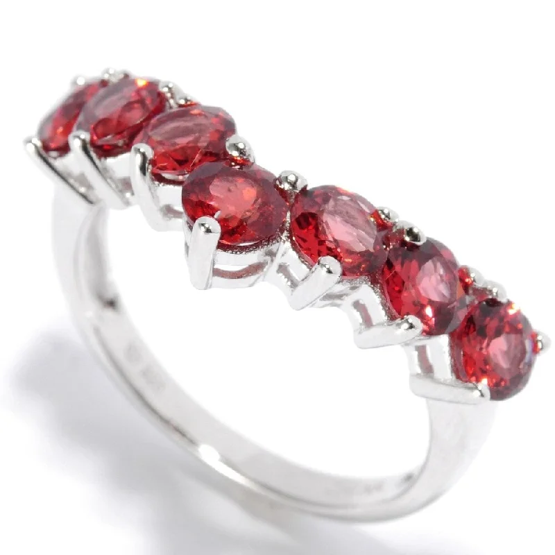 Opal Gemstone Rings in Rose Gold with a Milgrain Edge for a Feminine and Romantic StyleSterling Silver Red Garnet Stack Ring