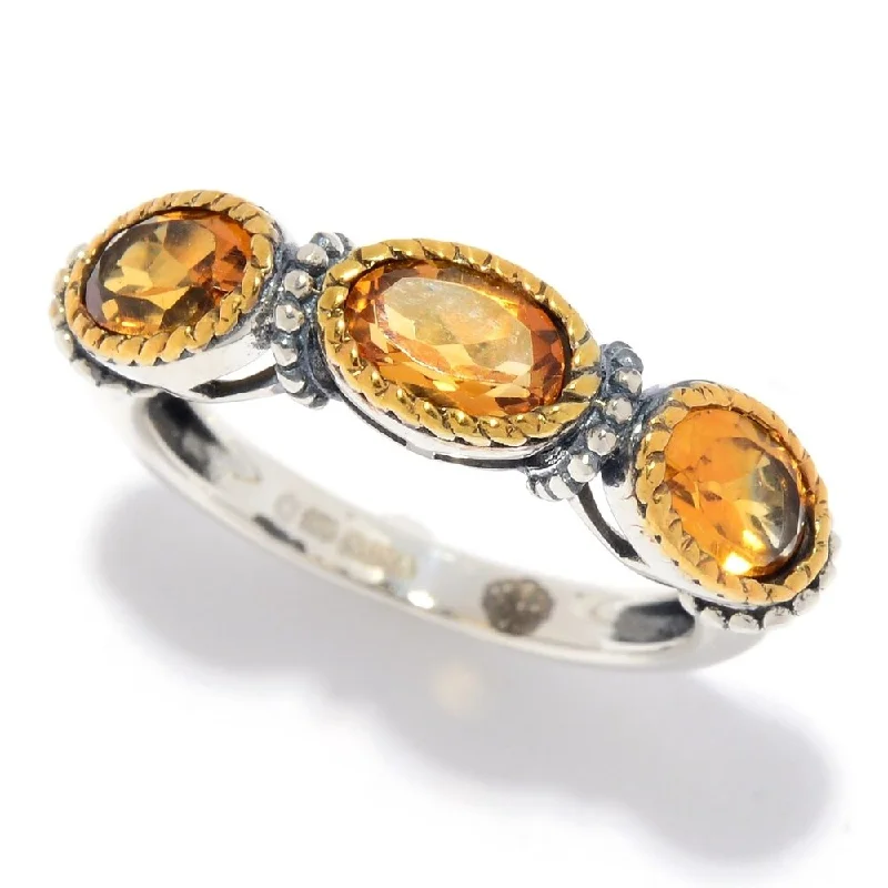 Alexandrite Gemstone Rings in Platinum with a Hidden Halo for a Rare and Luxurious Piece925 Sterling Silver Madeira Citrine 3-Stone Ring