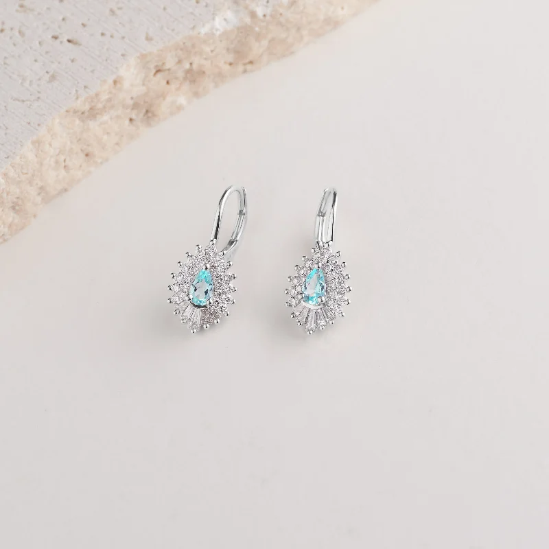 Pearl - and - Diamond - Studded Wedding Bands in White Gold for a Feminine and Elegant Touch9K White Gold Pear Paraiba and Diamond Vintage Earrings 0.55tdw