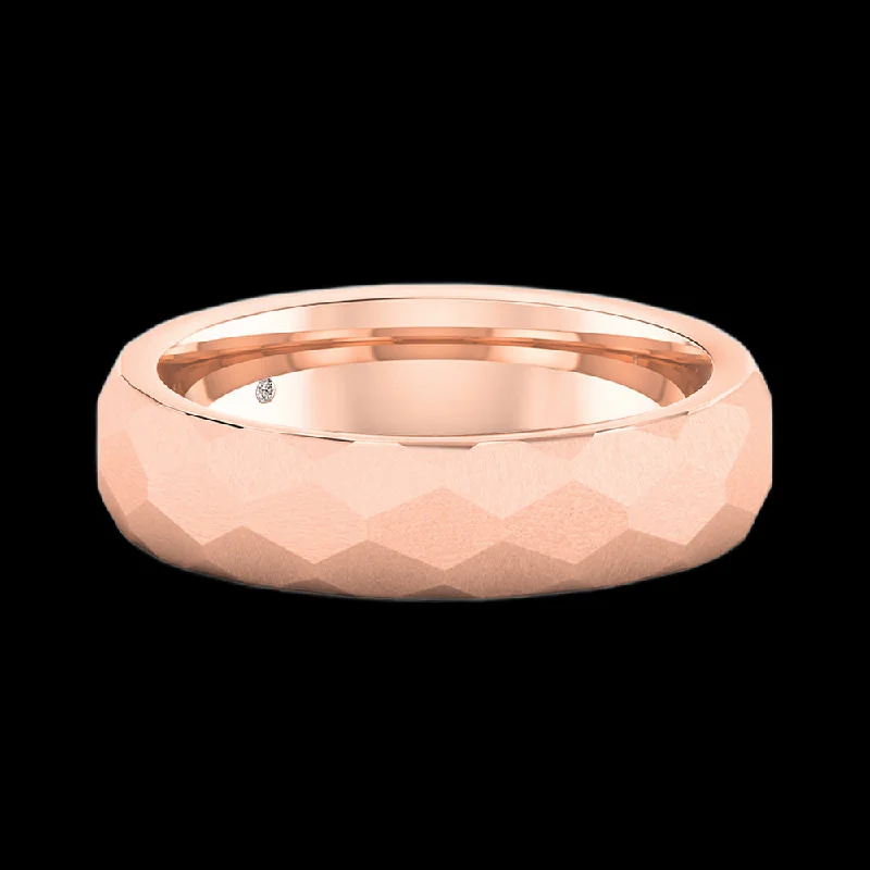 Laser - Etched Floral Design Wedding Bands in Palladium for a Delicate and Intricate LookJonny