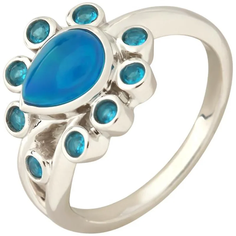 Garnet Gemstone Rings in 18K Gold Vermeil with Intricate Engravings for a Traditional Aesthetic925 Sterling Silver Neon Blue Opal and Neon Apatite Gemstone Ring