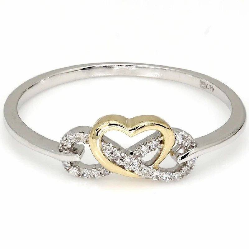 Oval Cut Engagement Rings in Palladium with a Hidden Halo for a Surprise SparklePompeii3 10k Yellow & White Gold 0.6CT TDW Heart Shape Infinity Ring