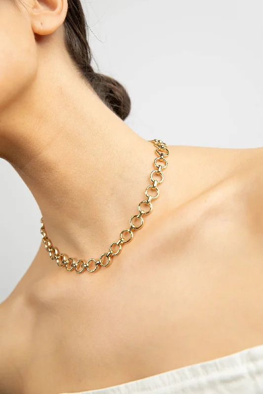 Chain Rings with a Tribal - Inspired Link PatternCIRCLE CHAIN NECKLACE