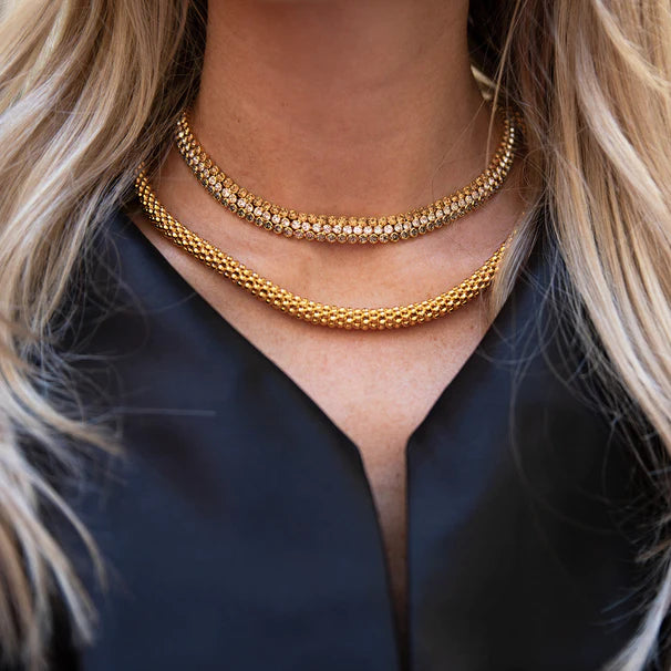 Chain Rings with a Geometric - Shaped Link PatternCaroline Svedbom Classic Gold Chain Necklace