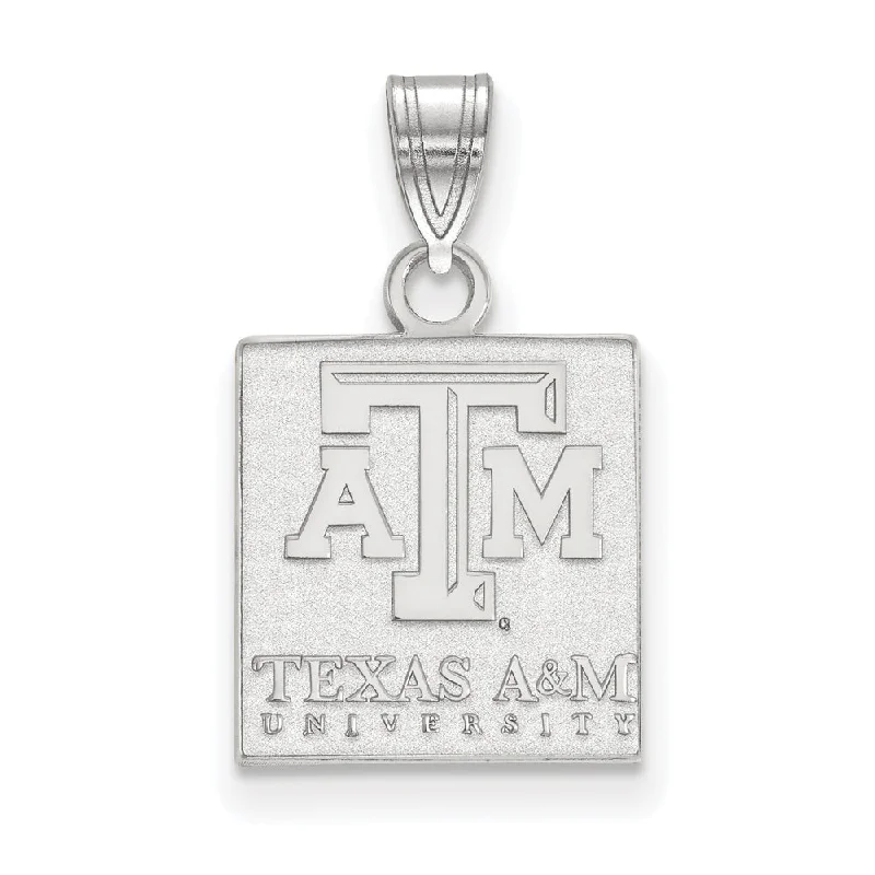 3D - Printed Polymer Clay Animal - Print Pendant for a Fun and Quirky Accessory10k White Gold Texas A&M U. Small Pendant