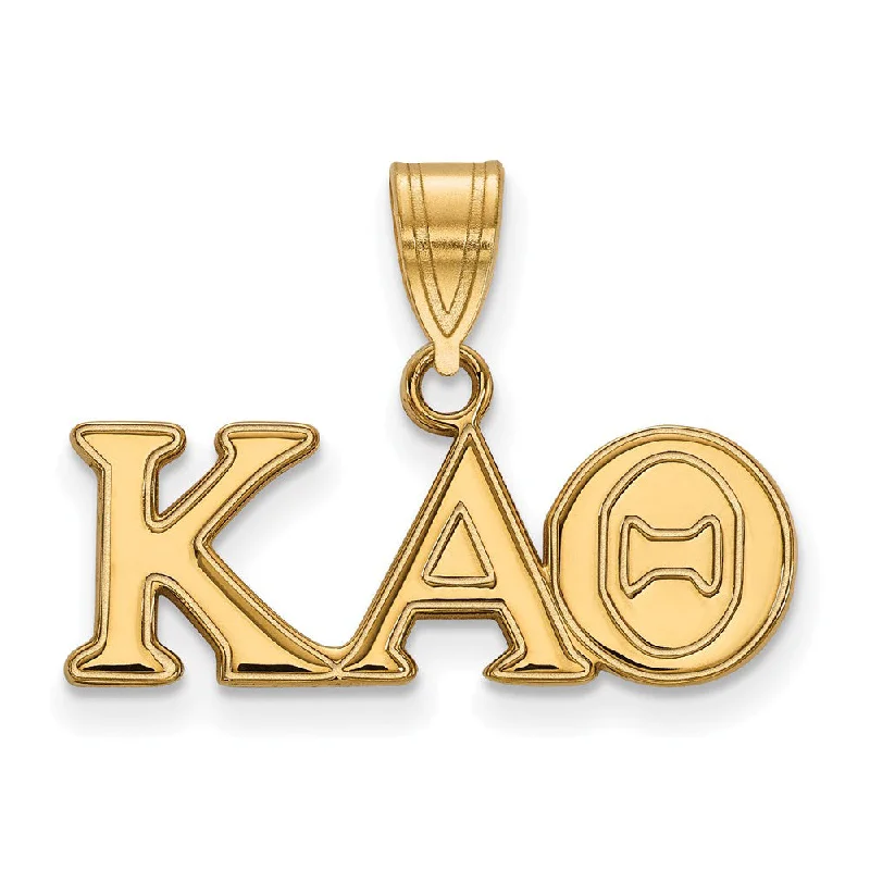 Water - Resistant Stainless Steel Diving - Themed Pendant for Divers14K Plated Silver Kappa Alpha Theta Med Greek Letters Pendant