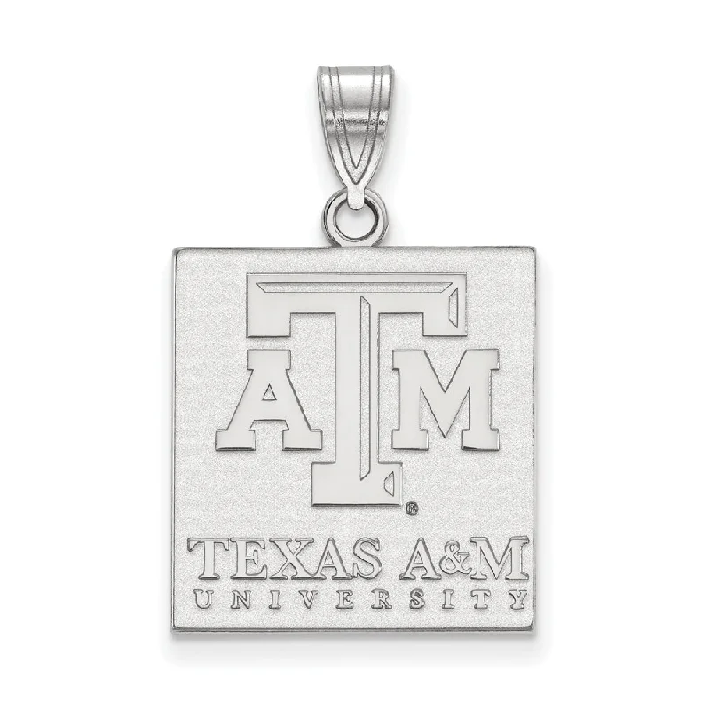 Water - Resistant Stainless Steel Diving - Themed Pendant for Divers14k White Gold Texas A&M U. Large Pendant