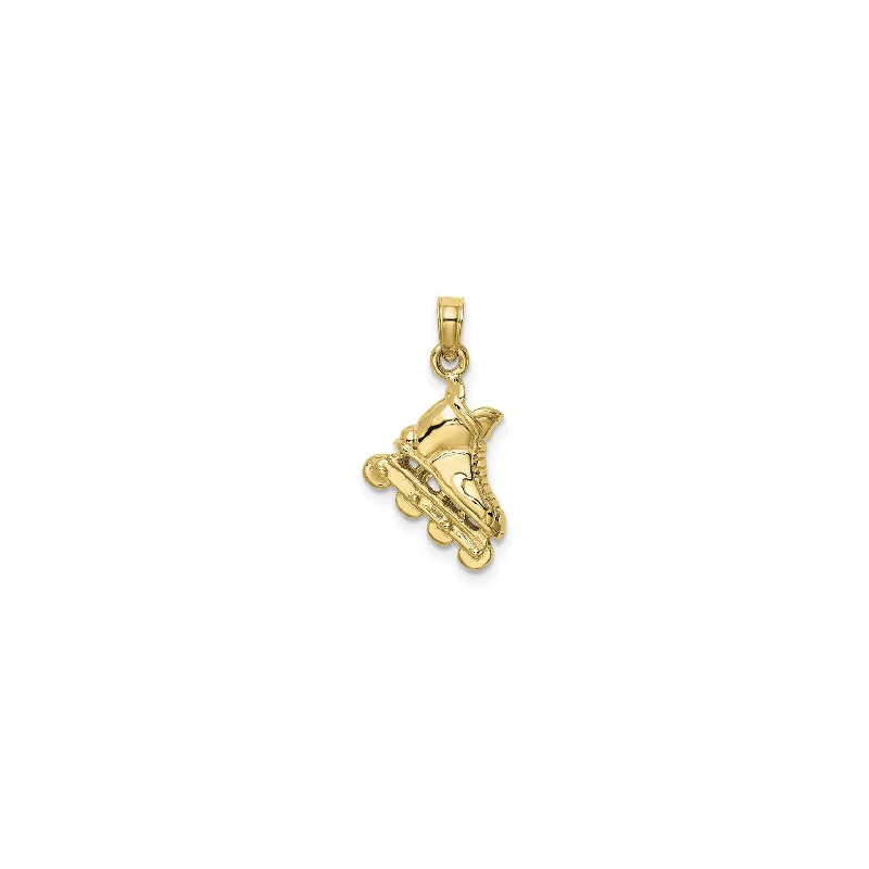 Pearl - Embellished Floral Pendant for a Feminine and Romantic Look3D Rollerblade Pendant (14K)