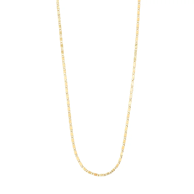 Chain Rings with a Matte Finish for a Modern AestheticPARISA flat link chain necklace gold-plated