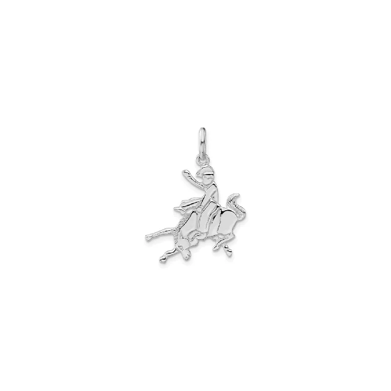 Personalized name necklaces for womenBronco Rider Pendant (Silver)