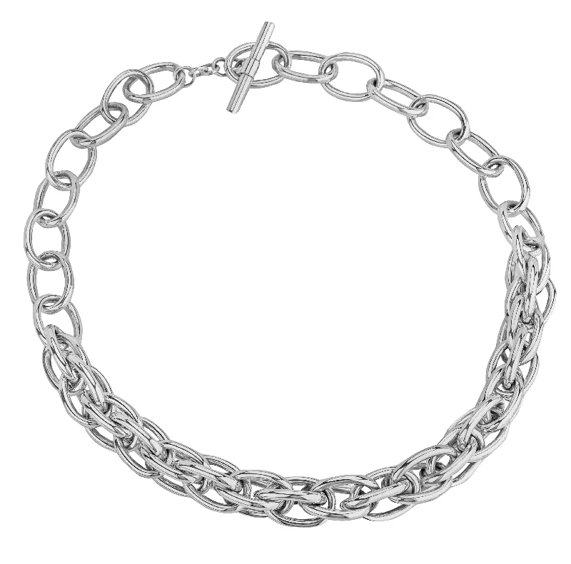 Chain Rings with a Solar - Powered Light FeatureChunky Link Chain Necklace in Sterling Silver