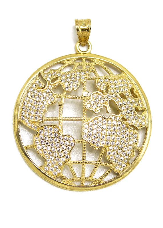 Moon phase pendants for celestial lovers10KGold World Pendant  Gold | 10 Grams