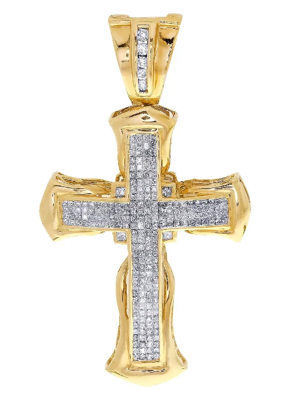 Vintage coin pendants for antique looksDiamond Cross Pendant| 4.48 Carats| 13.17 Grams