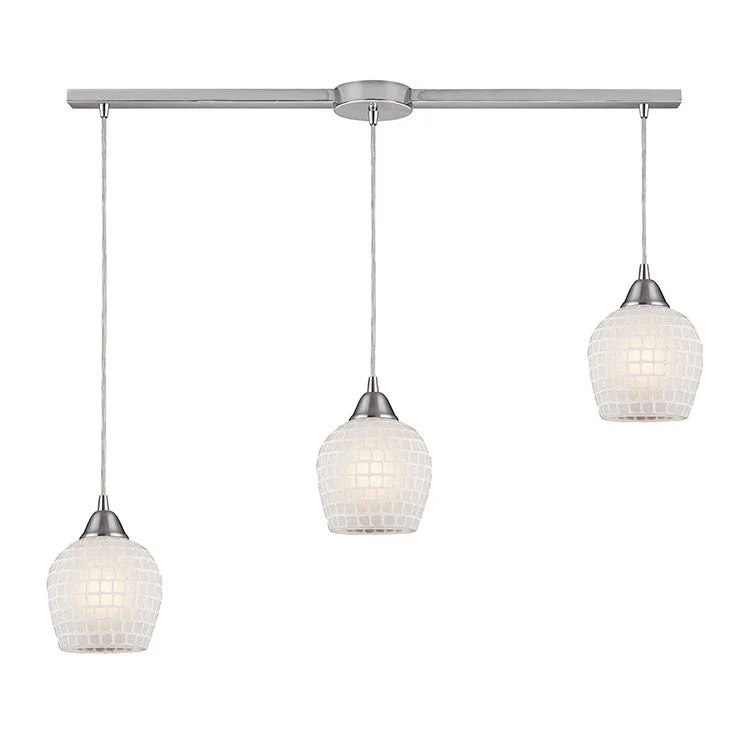 Minimalist geometric pendants for everyday wearFusion Three-Light Linear Pendant