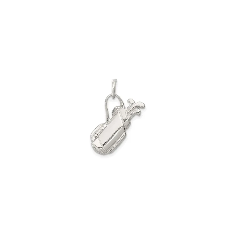 Long chain necklaces for layeringGolf Bag Pendant (Silver)