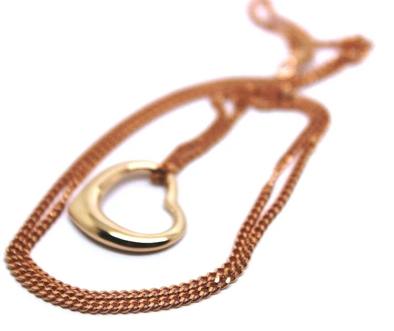 Braided Chain Rings with a Handmade Artisanal TouchNew 9ct 9kt Rose Gold / 375 Belcher Chain Necklace 44cm + Heart Pendant