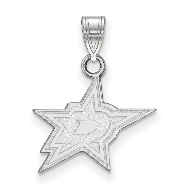 Glow - in - the - Dark Starry Sky Pendant for Nighttime AdventuresSterling Silver NHL Dallas Stars Small Pendant