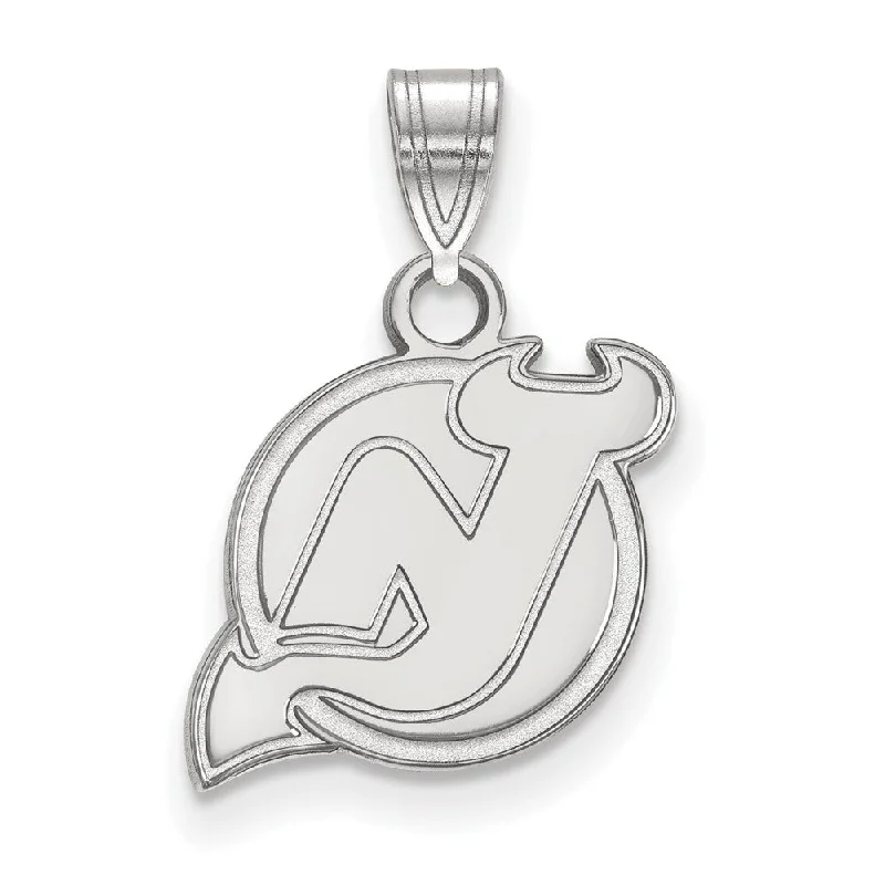 Double - Heart Pendant with Interlocking Design for CouplesSterling Silver NHL New Jersey Devils Small Pendant