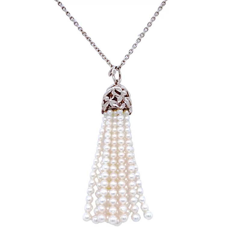 Delicate pearl necklaces for formal eventsSterling Silver & Pearl Paloma Picasso Tiffany & Co. Necklace