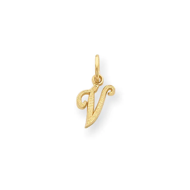 3D - Printed Polymer Clay Animal - Print Pendant for a Fun and Quirky AccessoryThe Sadie 14k Yellow Gold Mini Satin Script Initial Charm, Letter V