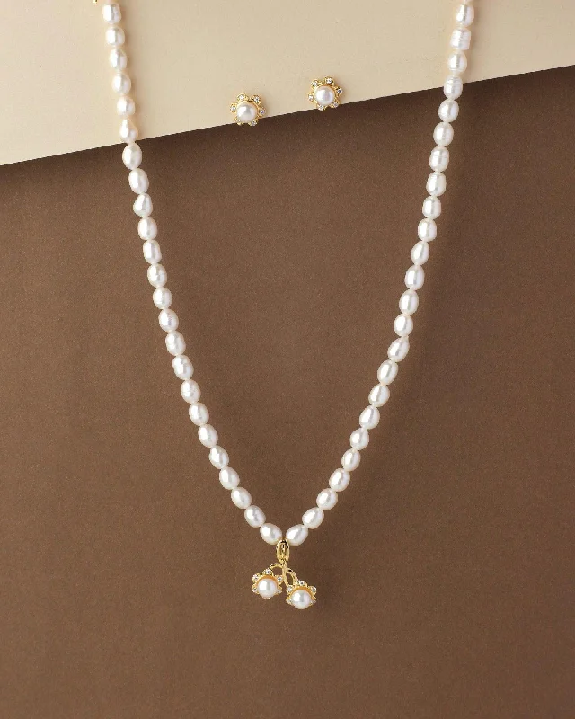 Chain Rings with a 3D - Printed Custom Link DesignPretty Real Pearl Necklace Set