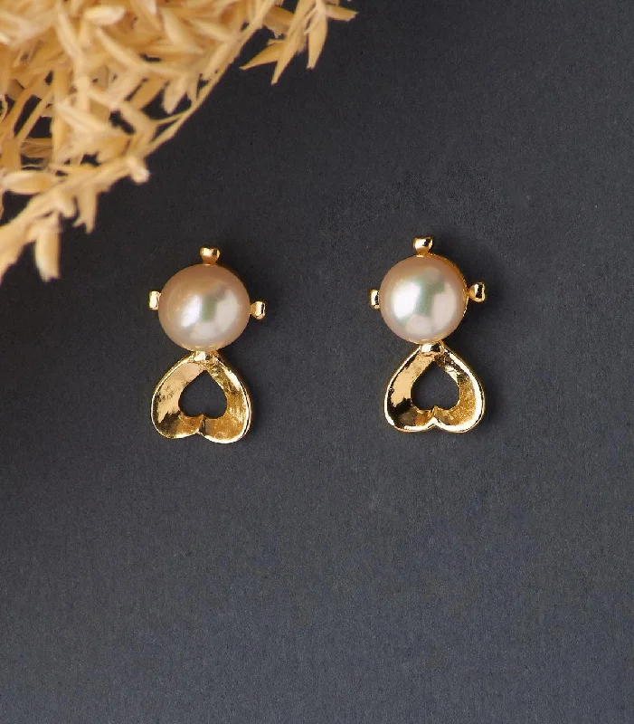 Citrine drop earrings for a sunny and warm appearanceClassic Pearl Stud Earring