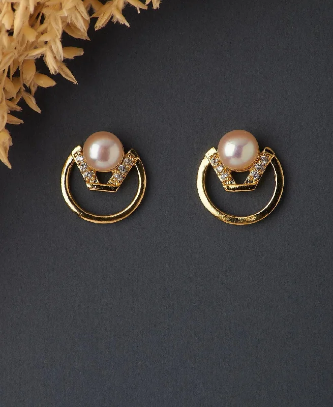 Moonstone drop earrings for a dreamy and ethereal lookClassic Pearl Stud Earring