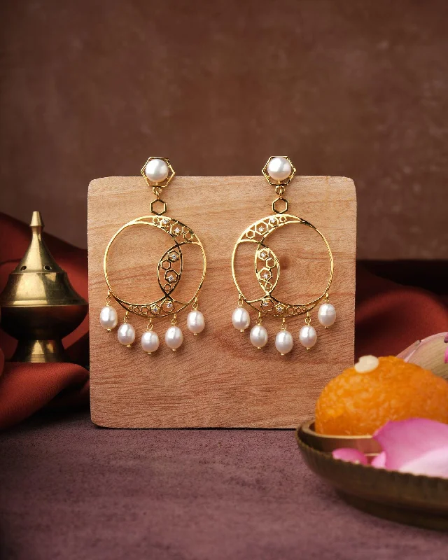 Victorian - era drop earrings with intricate detailsZoey Entwine CZ Jhumka Earring