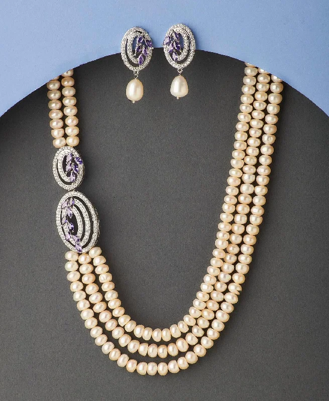 Braided Chain Rings with a Handmade Artisanal TouchRavishing Real Pearl Necklace Set