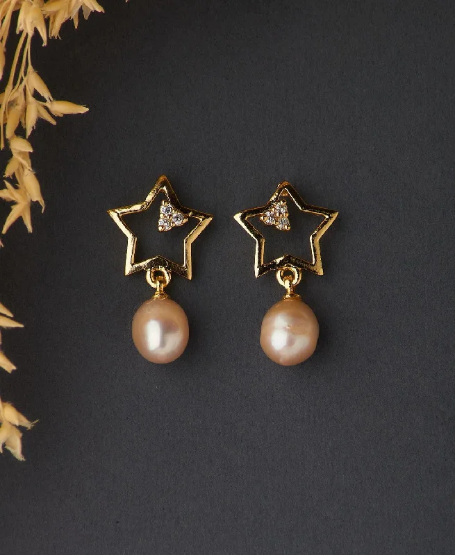 Waterproof drop earrings for beach or poolside wearStar Stone Studded Earring