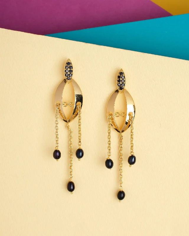 Handmade drop earrings with artisanal craftsmanshipSwaying Lemma Dangler Earrings