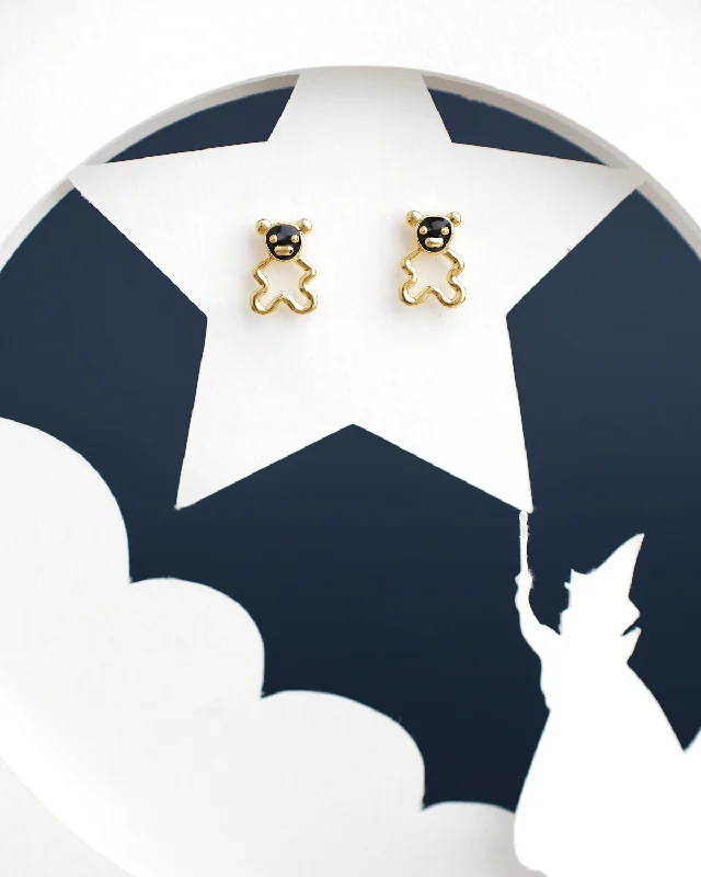 Cubic zirconia drop earrings as an affordable alternativeThe Pretty Teddy Stud Earring