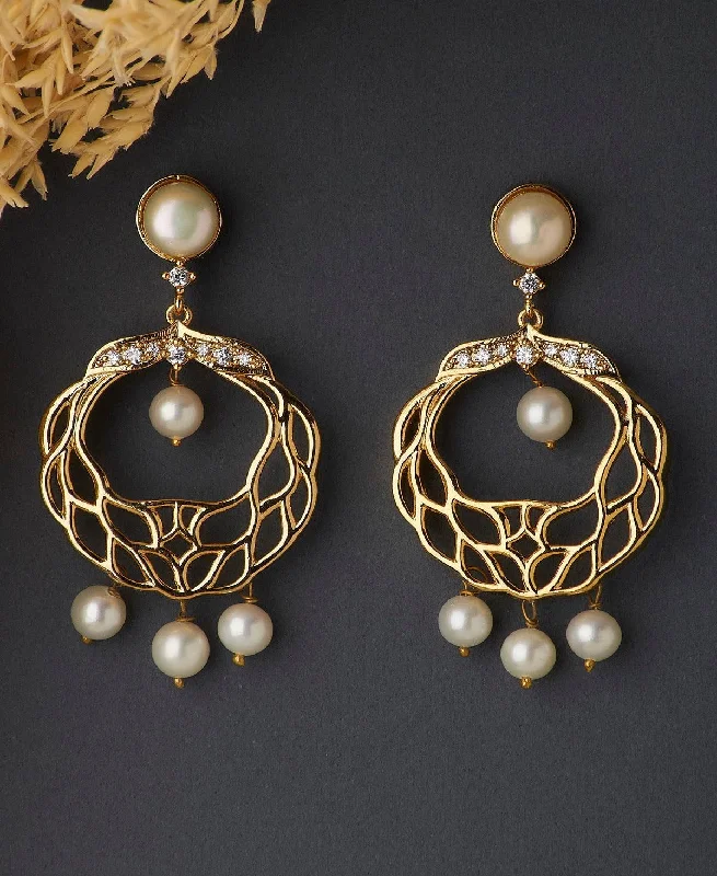 Victorian - era drop earrings with intricate detailsTraditional Pearl Hanging Earrings