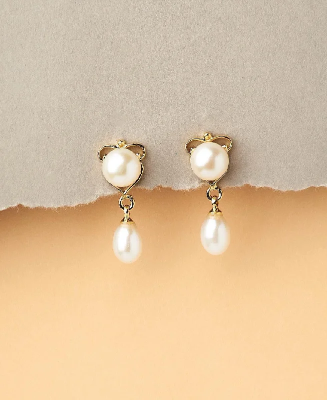 Hypoallergenic drop earrings for sensitive earsTrendy Pearl Hanging Earrings